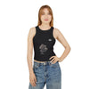 Women's Dandelion Sketched Art Crop Tank Top