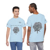 Sketched Rose Unisex Cotton Tee