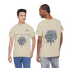 Sketched Rose Unisex Cotton Tee