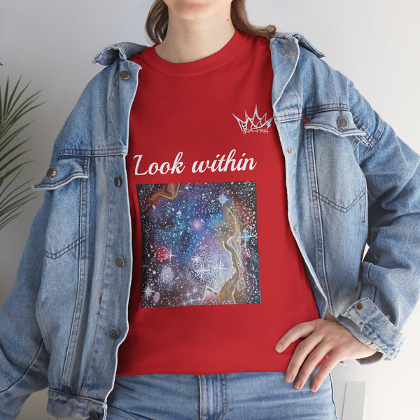 Acrylic on Canvas "Cosmic Soul" Unisex Cotton Tee