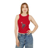 Women's Dandelion Sketched Art Crop Tank Top