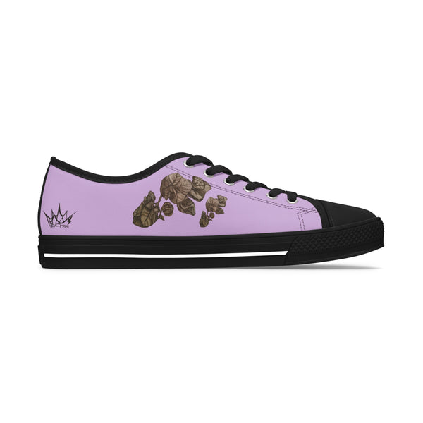 Women's Bougainvillea Sketched Art Sneakers