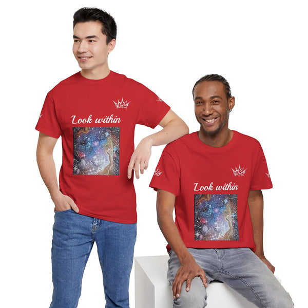 Acrylic on Canvas "Cosmic Soul" Unisex Cotton Tee