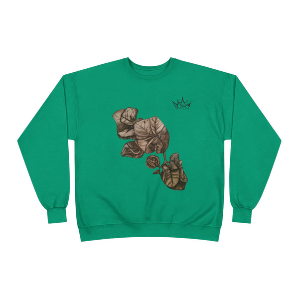 Hand Sketched Bougainvillea - Unisex EcoSmart Sweatshirt