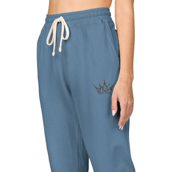 Teacher Crown - Unisex High Waisted Sweatpants