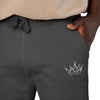 Teacher Crown Unisex Embroidered Fleece Sweatpants