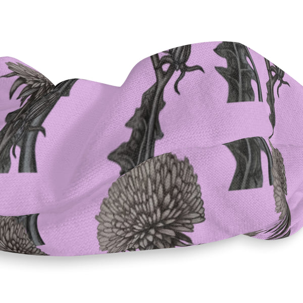 Dandelion Sketched Art Hair Scrunchie