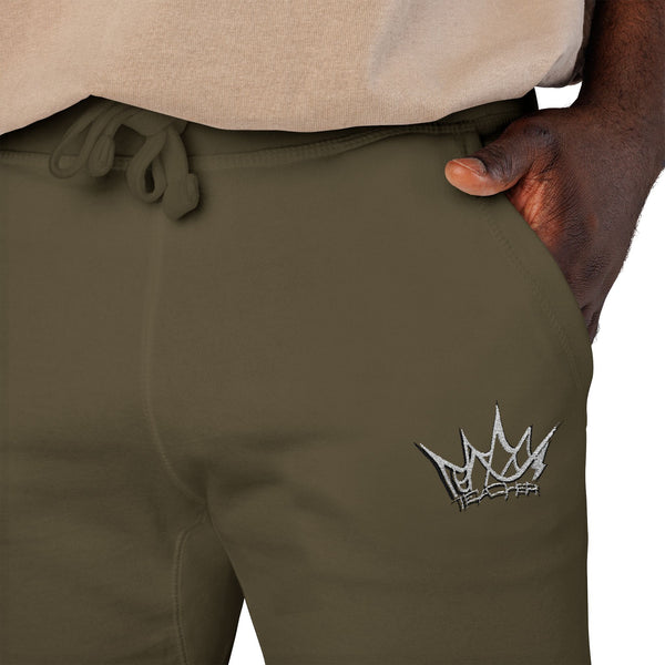Teacher Crown Unisex Embroidered Fleece Sweatpants