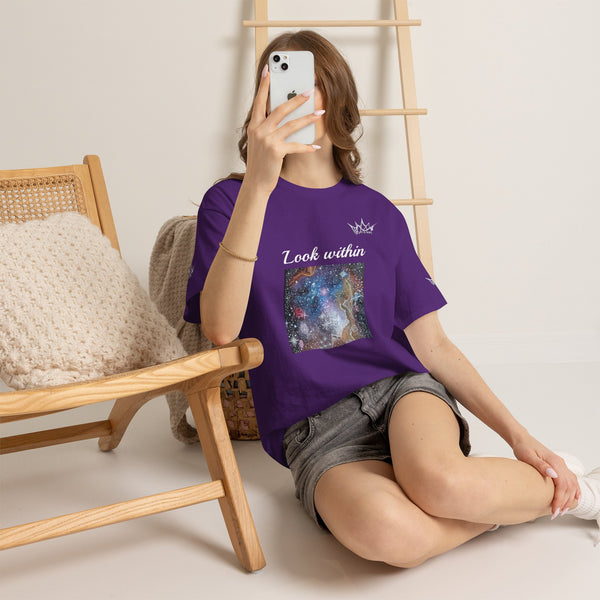 Acrylic on Canvas "Cosmic Soul" Unisex Cotton Tee