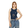 Women's Dandelion Sketched Art Crop Tank Top