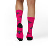Shock Me Pink Bee Socks
