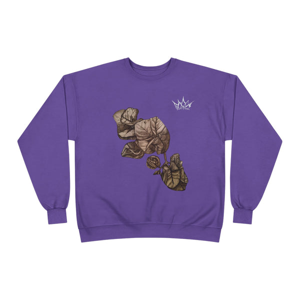Hand Sketched Bougainvillea - Unisex EcoSmart Sweatshirt