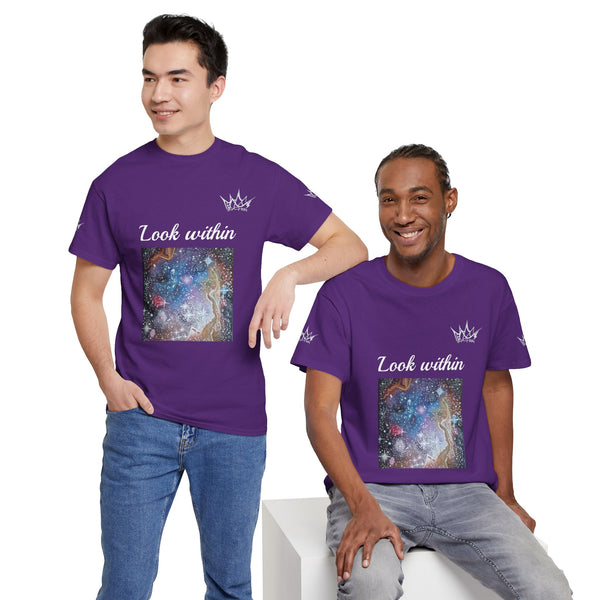 Acrylic on Canvas "Cosmic Soul" Unisex Cotton Tee