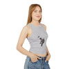 Women's Dandelion Sketched Art Crop Tank Top
