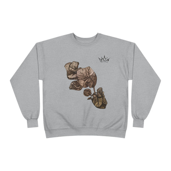 Hand Sketched Bougainvillea - Unisex EcoSmart Sweatshirt