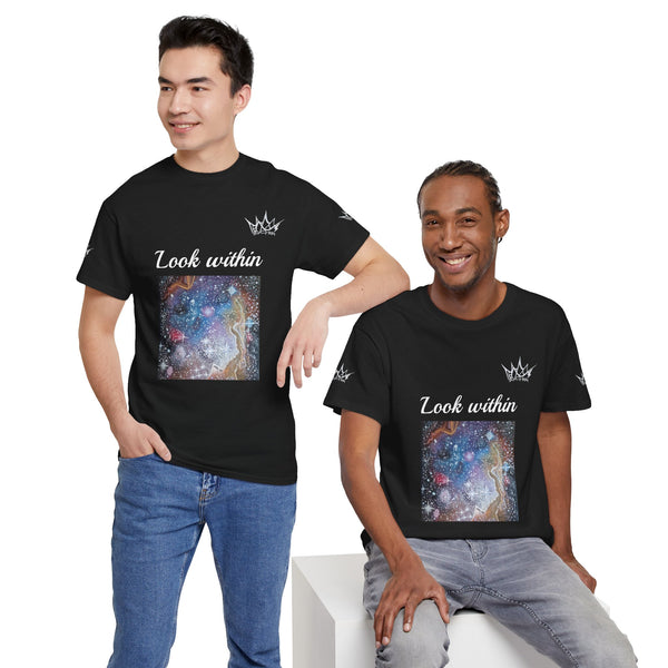 Acrylic on Canvas "Cosmic Soul" Unisex Cotton Tee
