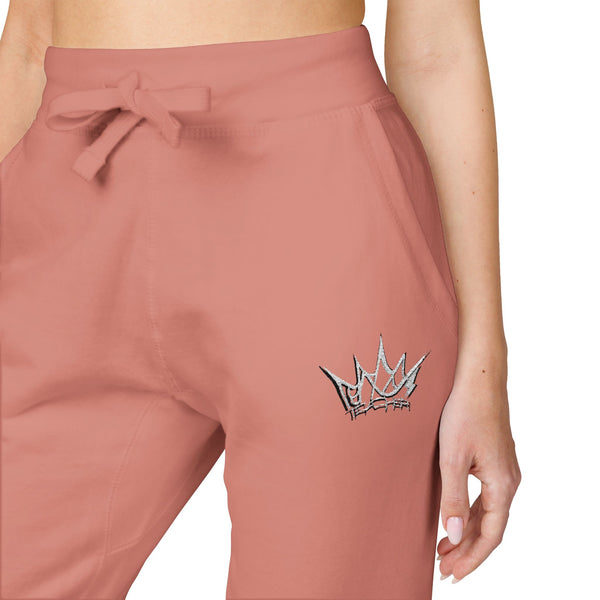Teacher Crown Unisex Embroidered Fleece Sweatpants