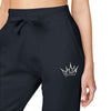 Teacher Crown Unisex Embroidered Fleece Sweatpants