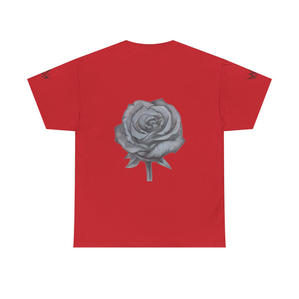 Sketched Rose Unisex Cotton Tee