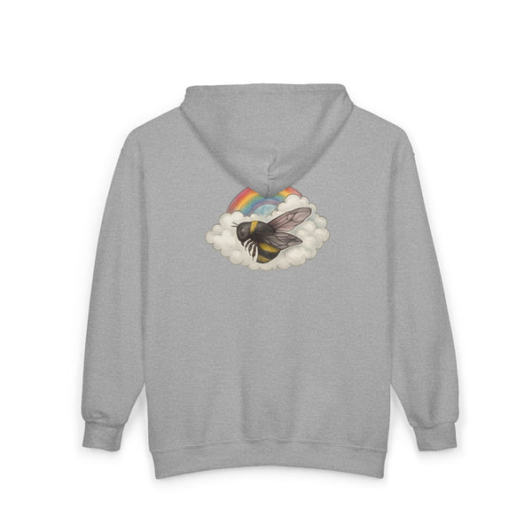 Rainbows Bee Pollinated - Full Zip-Up Unisex Hoodie