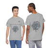 Sketched Rose Unisex Cotton Tee