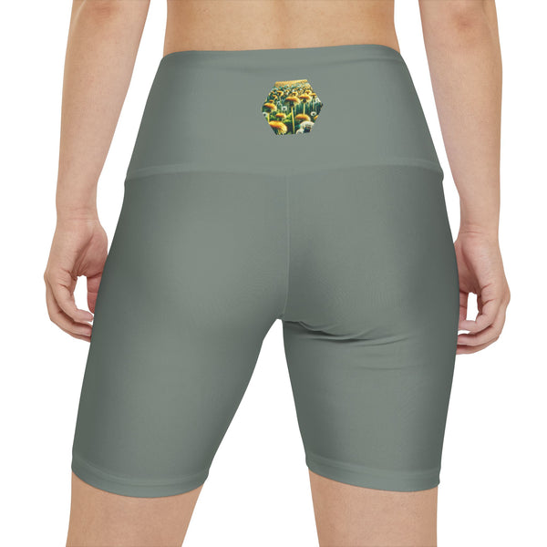 Dandelion Days – High-Waisted Workout Shorts