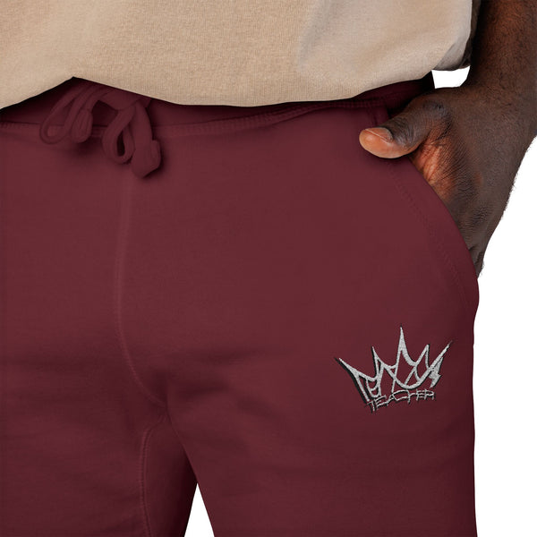 Teacher Crown Unisex Embroidered Fleece Sweatpants