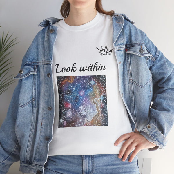 Acrylic on Canvas "Cosmic Soul" Unisex Cotton Tee