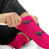 Shock Me Pink Bee Socks