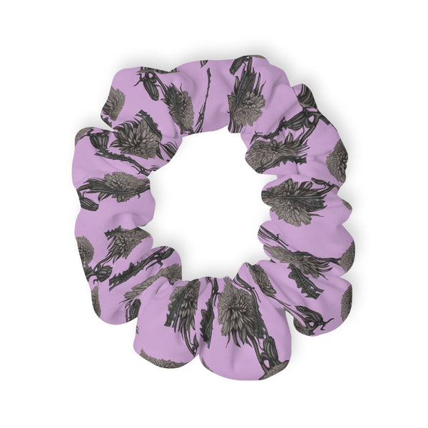 Dandelion Sketched Art Hair Scrunchie