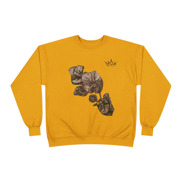 Hand Sketched Bougainvillea - Unisex EcoSmart Sweatshirt