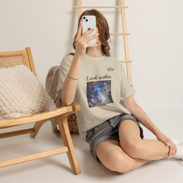 Acrylic on Canvas "Cosmic Soul" Unisex Cotton Tee