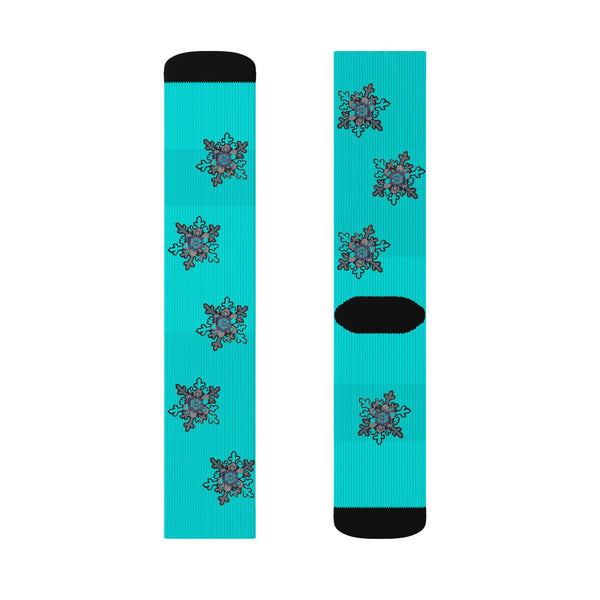 "Snowflake Days" - Midcalf Socks