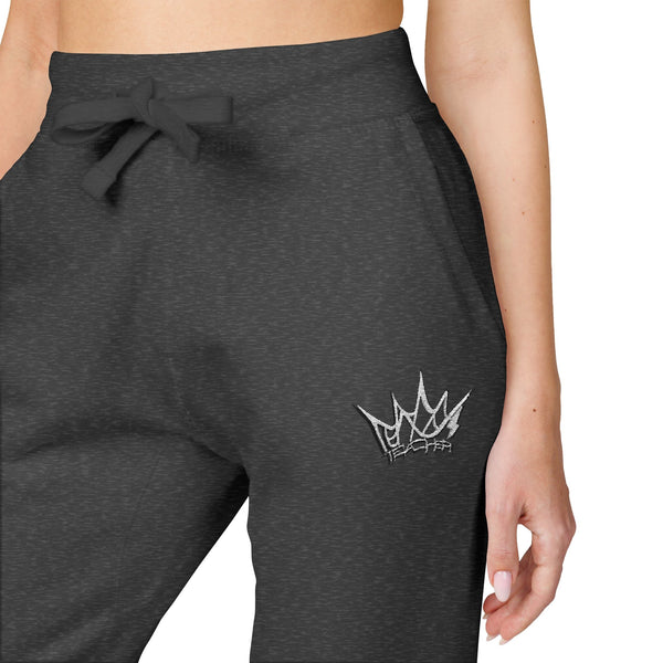 Teacher Crown Unisex Embroidered Fleece Sweatpants
