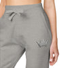 Teacher Crown Unisex Embroidered Fleece Sweatpants