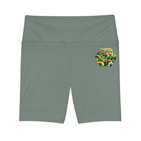 Dandelion Days – High-Waisted Workout Shorts