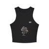 Women's Dandelion Sketched Art Crop Tank Top