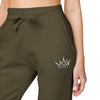 Teacher Crown Unisex Embroidered Fleece Sweatpants